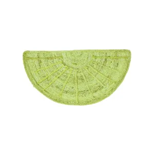 Sun Ray Semi Circle Jute Rug - Green