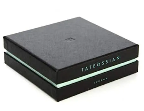Tateossian Men's Carbon Pop Black Leather and Carbon Fiber Bracelet