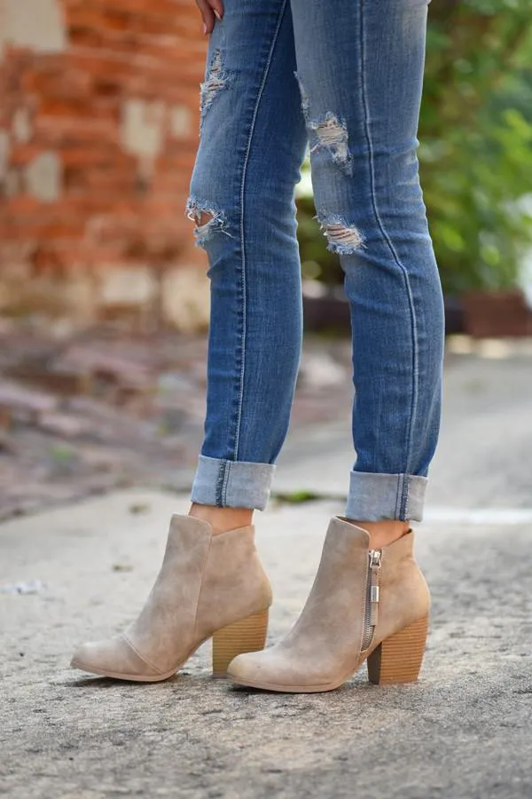 Taupe Booties
