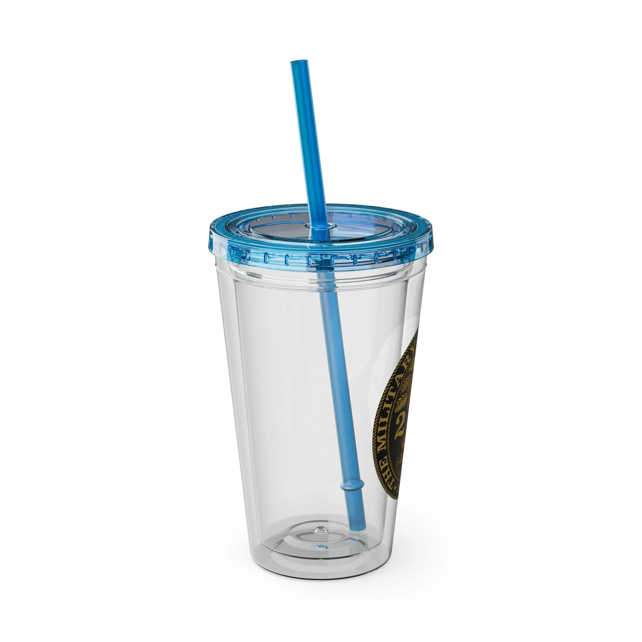 The Citadel, Ring Bezel, (Customized with your year), Sunsplash Tumbler with Straw, 16oz