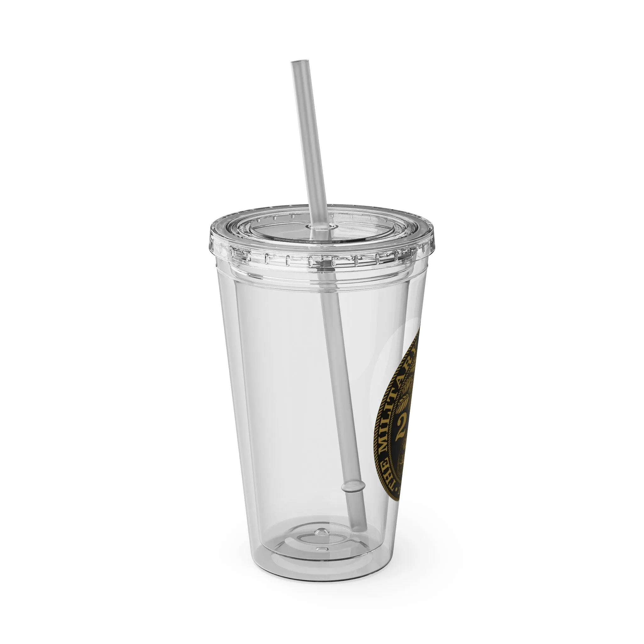 The Citadel, Ring Bezel, (Customized with your year), Sunsplash Tumbler with Straw, 16oz