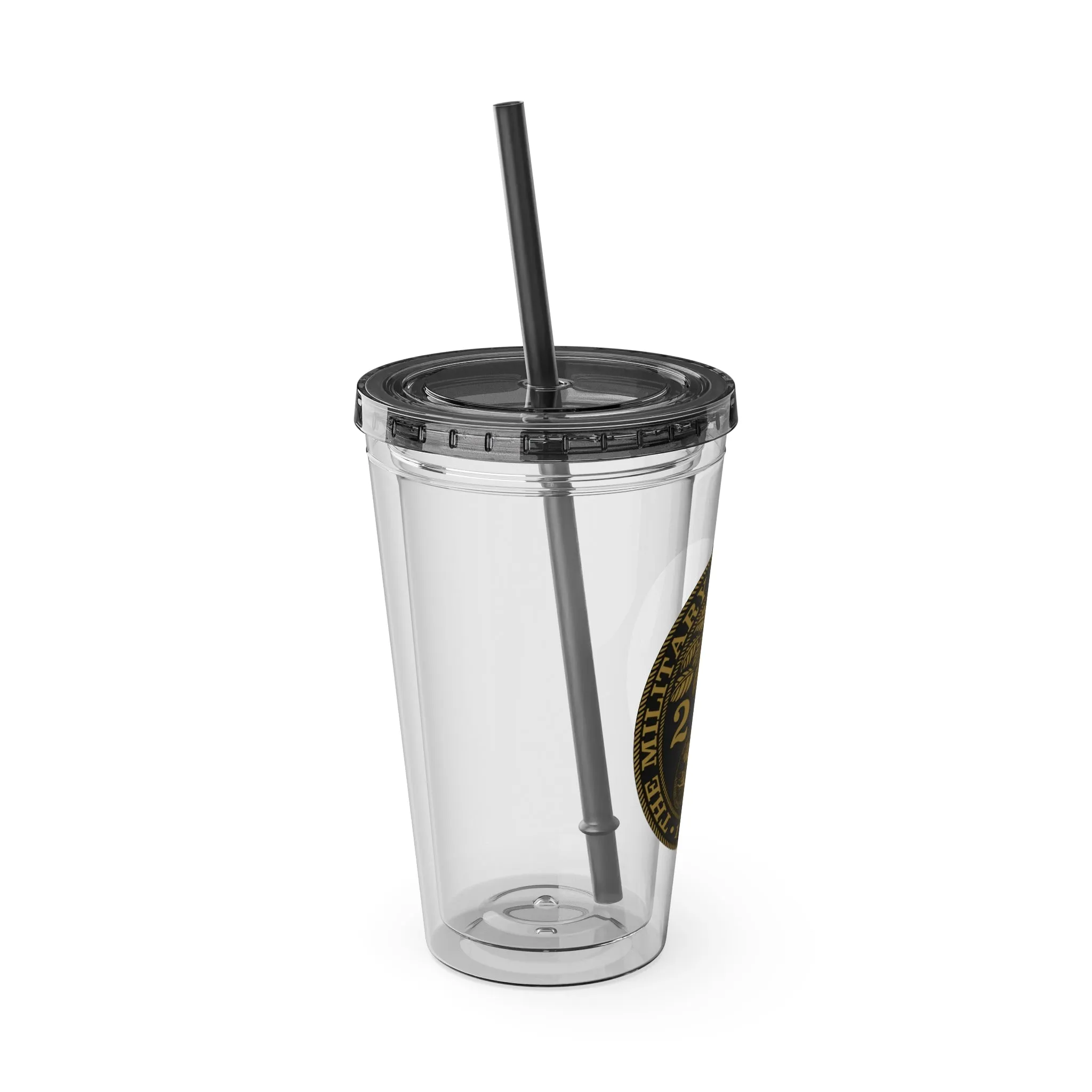 The Citadel, Ring Bezel, (Customized with your year), Sunsplash Tumbler with Straw, 16oz