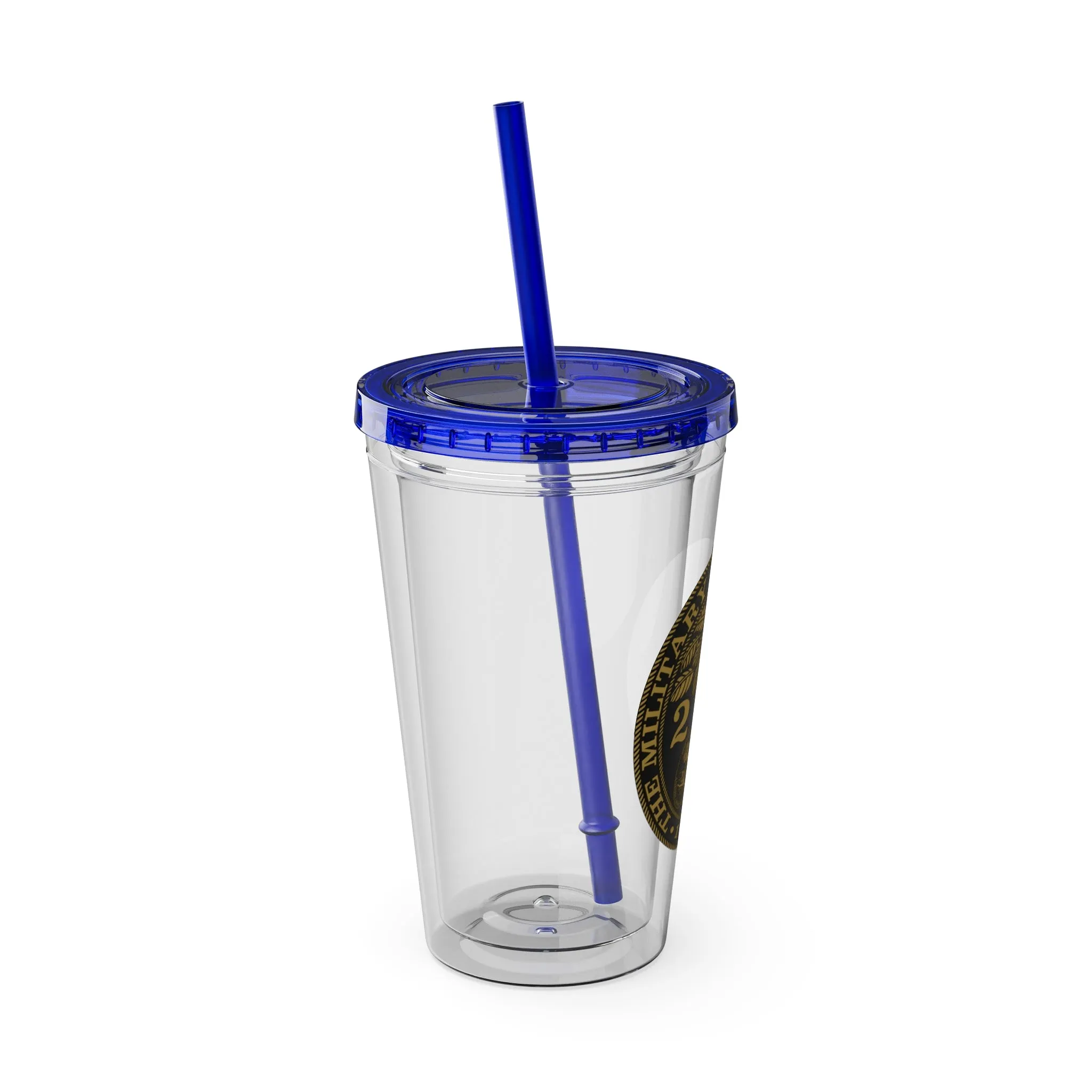 The Citadel, Ring Bezel, (Customized with your year), Sunsplash Tumbler with Straw, 16oz