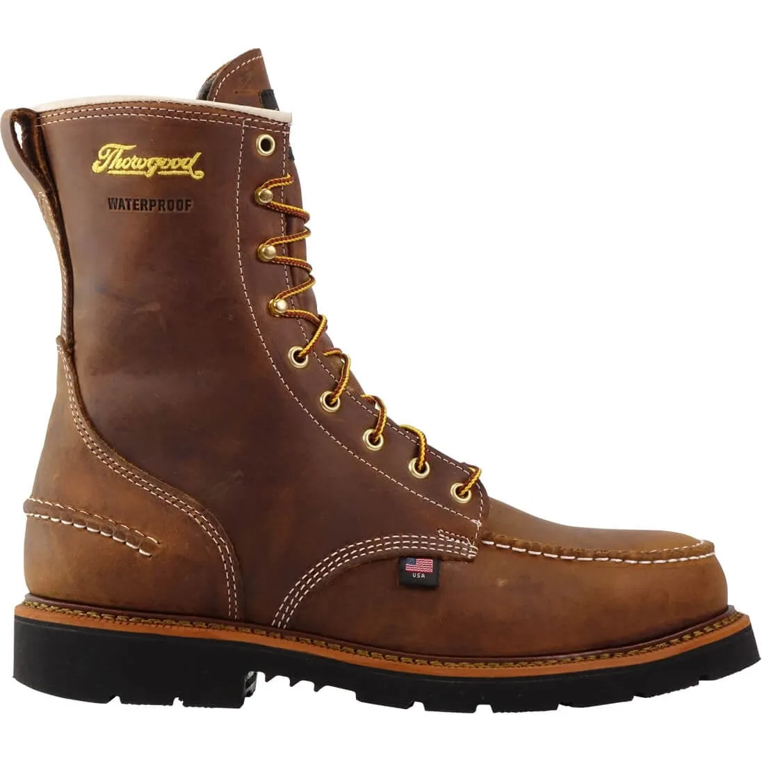 Thorogood Men's 1957 Series 8" Moc Toe Waterproof USA Made Work Boot- 814-3890