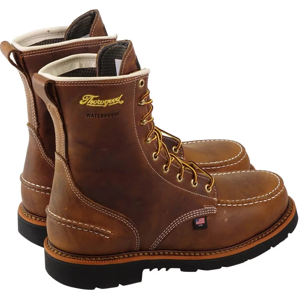 Thorogood Men's 1957 Series 8" Moc Toe Waterproof USA Made Work Boot- 814-3890