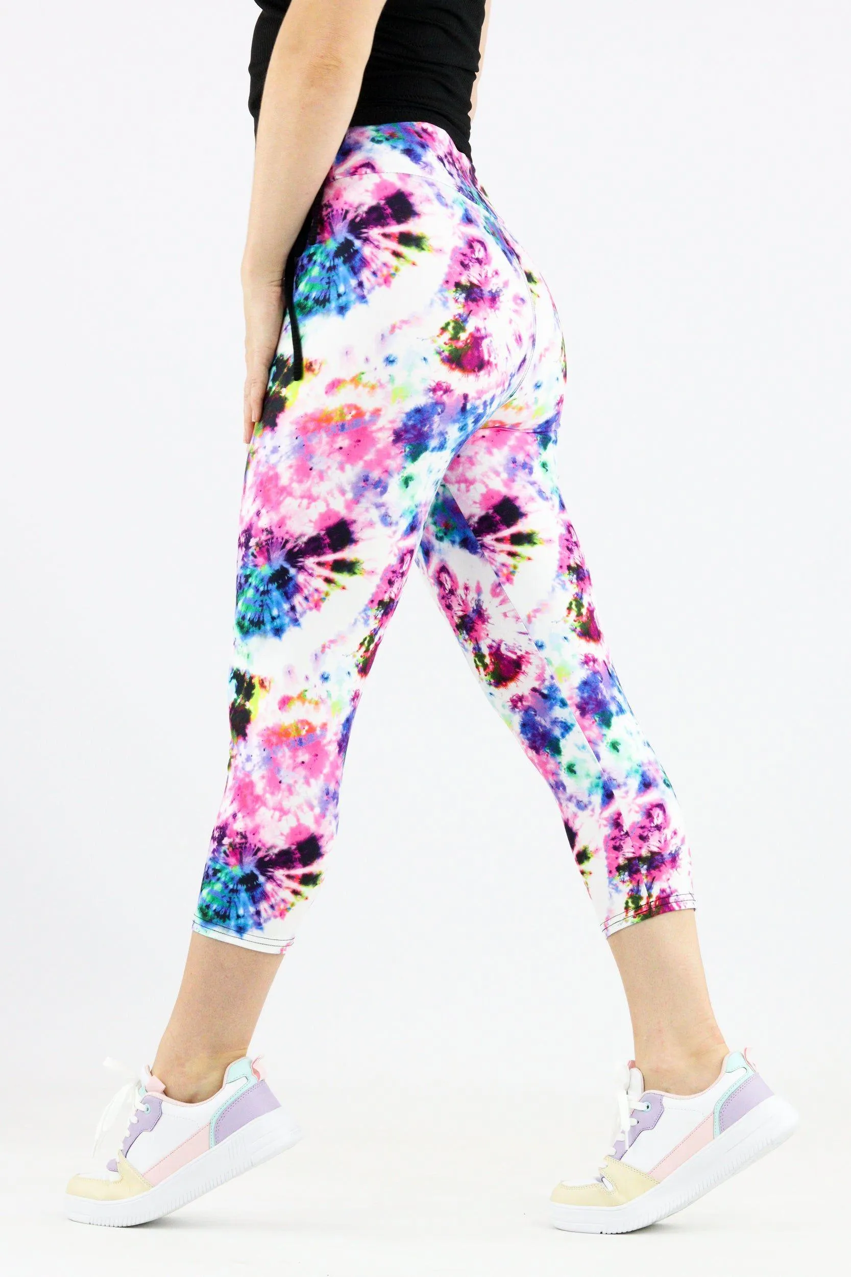 Tie Dye Colourise - Casual Capri Leggings