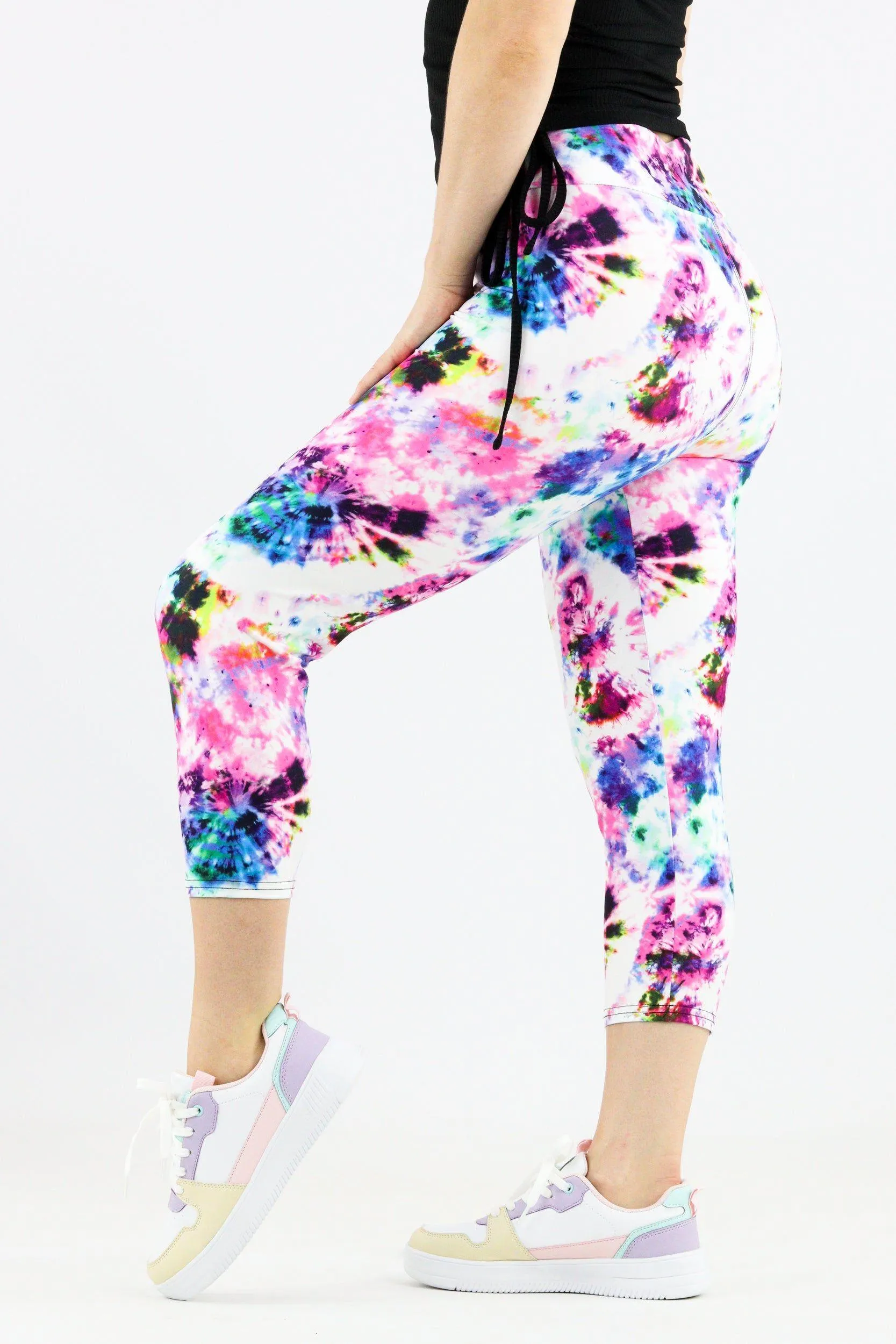 Tie Dye Colourise - Casual Capri Leggings