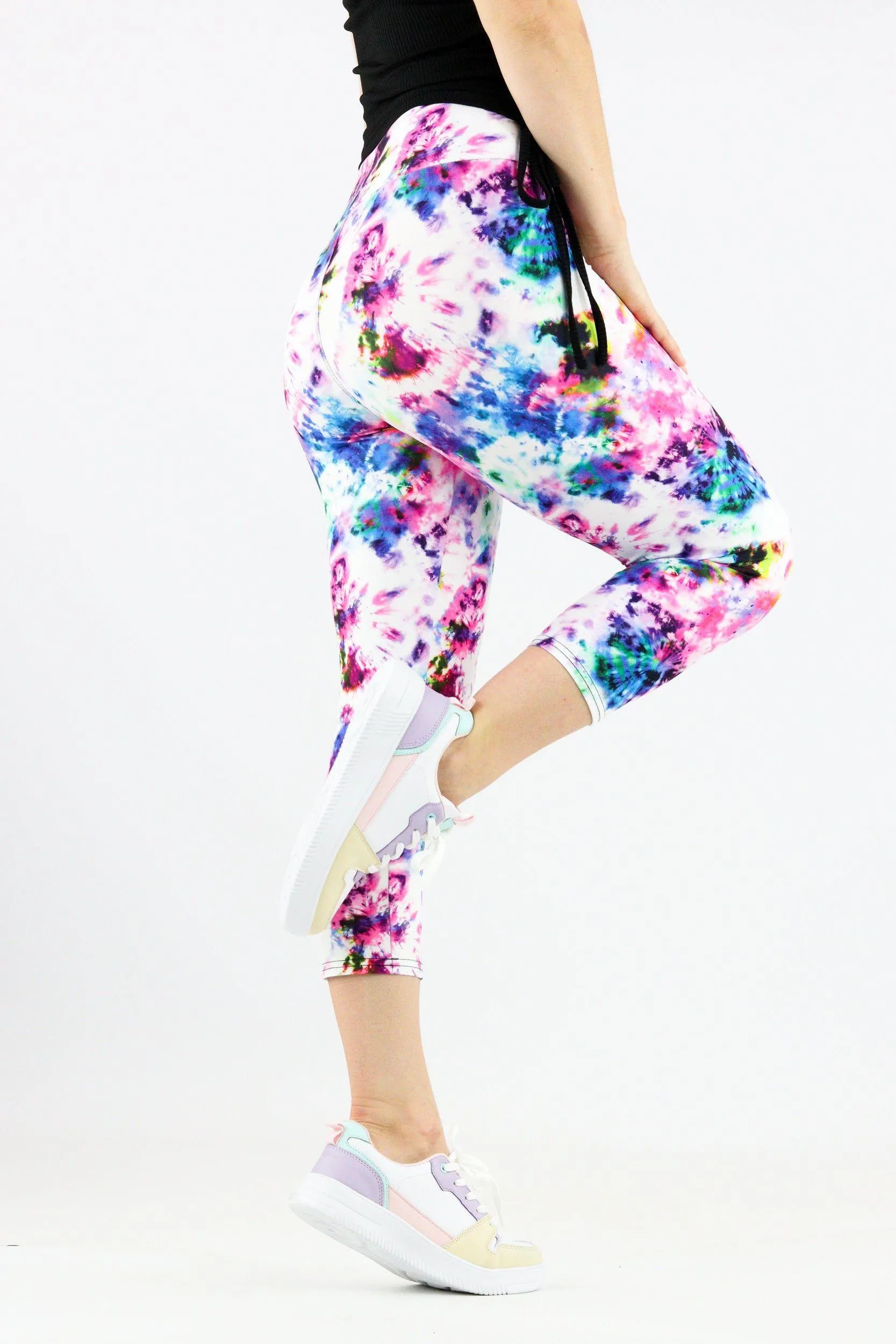 Tie Dye Colourise - Casual Capri Leggings