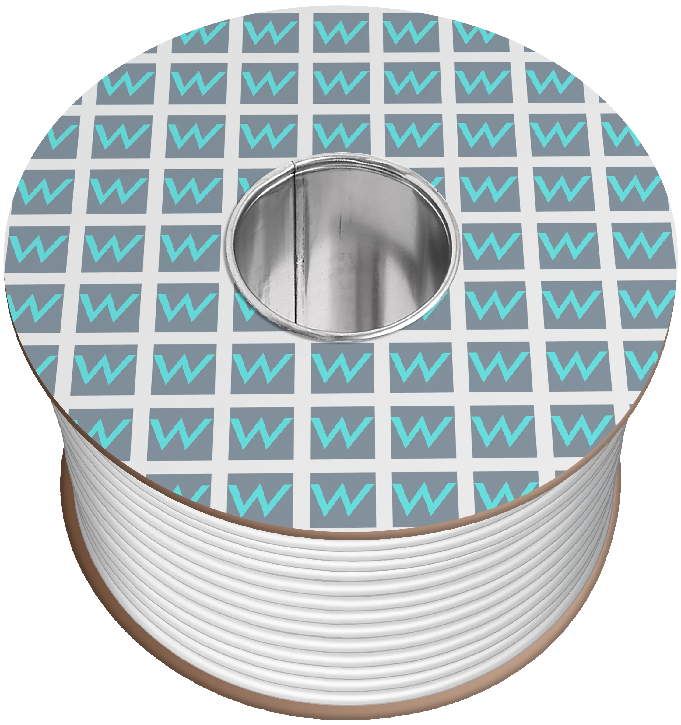 Time 3183Y 3 Core Round Flexible 0.75mm White Cable - 10M