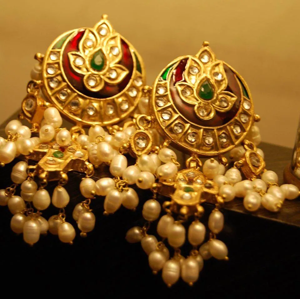 Traditional Jhumka Style Earrings #J4133