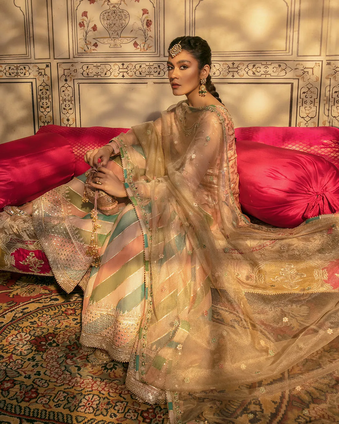 Traditional Pakistani Wedding Gharara Dress #PS892