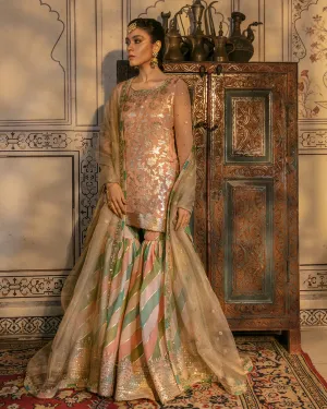 Traditional Pakistani Wedding Gharara Dress #PS892