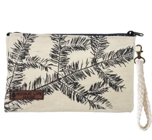 Tree Farm Spruce Zipper Pouch Wristlet