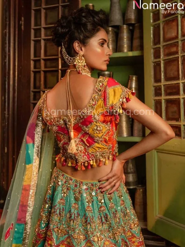 Unique Multi Color Bridal Lehenga Designer Dress #BN816