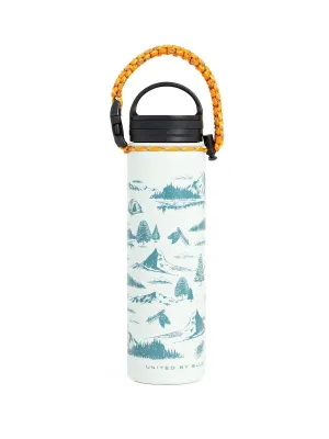 United by Blue 22oz Mountain Vista 22oz Insulated Steel Water Bottle White