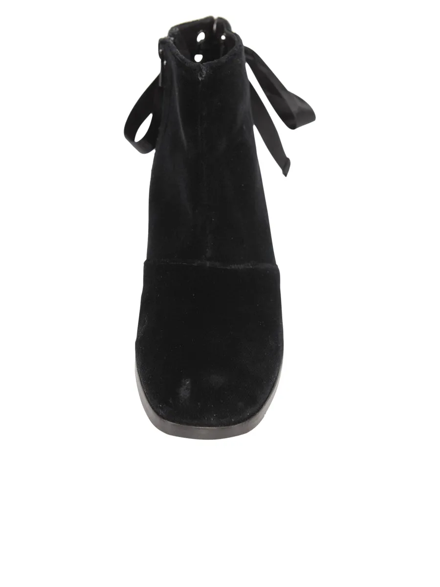 Veronica Velvet Ribbon Bootie
