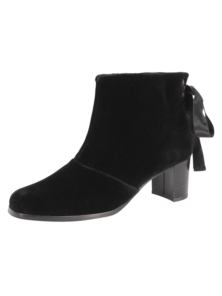 Veronica Velvet Ribbon Bootie