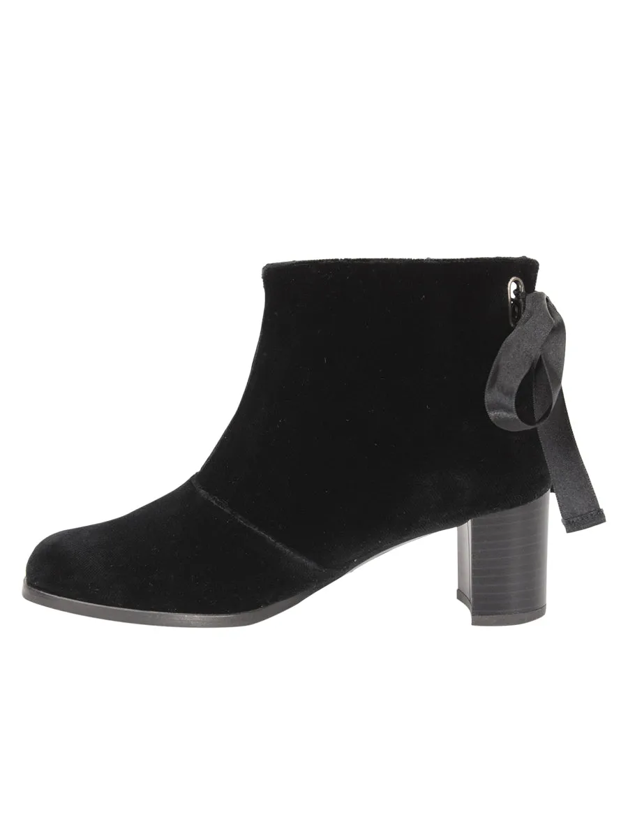 Veronica Velvet Ribbon Bootie