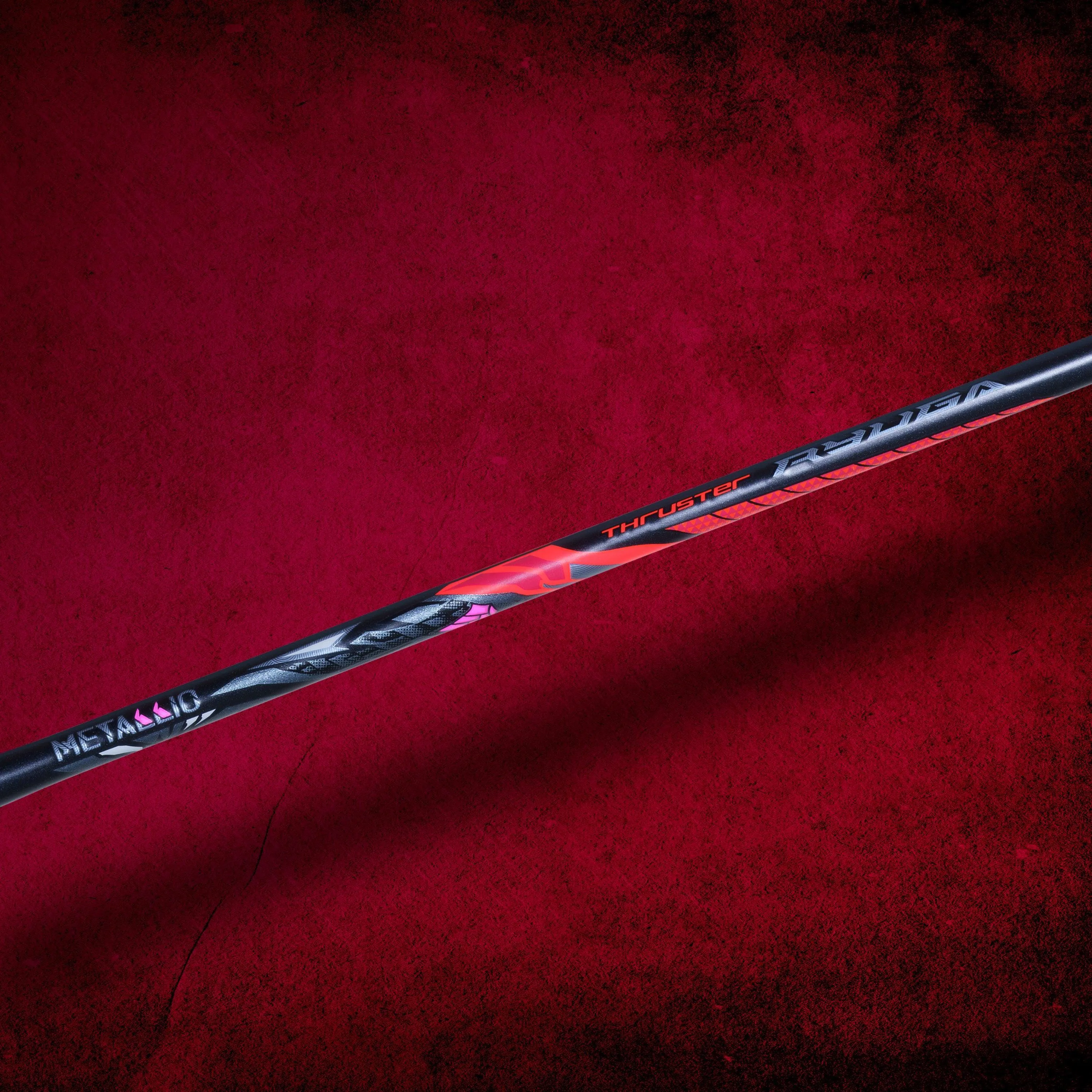 Victor Thruster RYUGA Metallic Unstrung badminton Racket [Black]