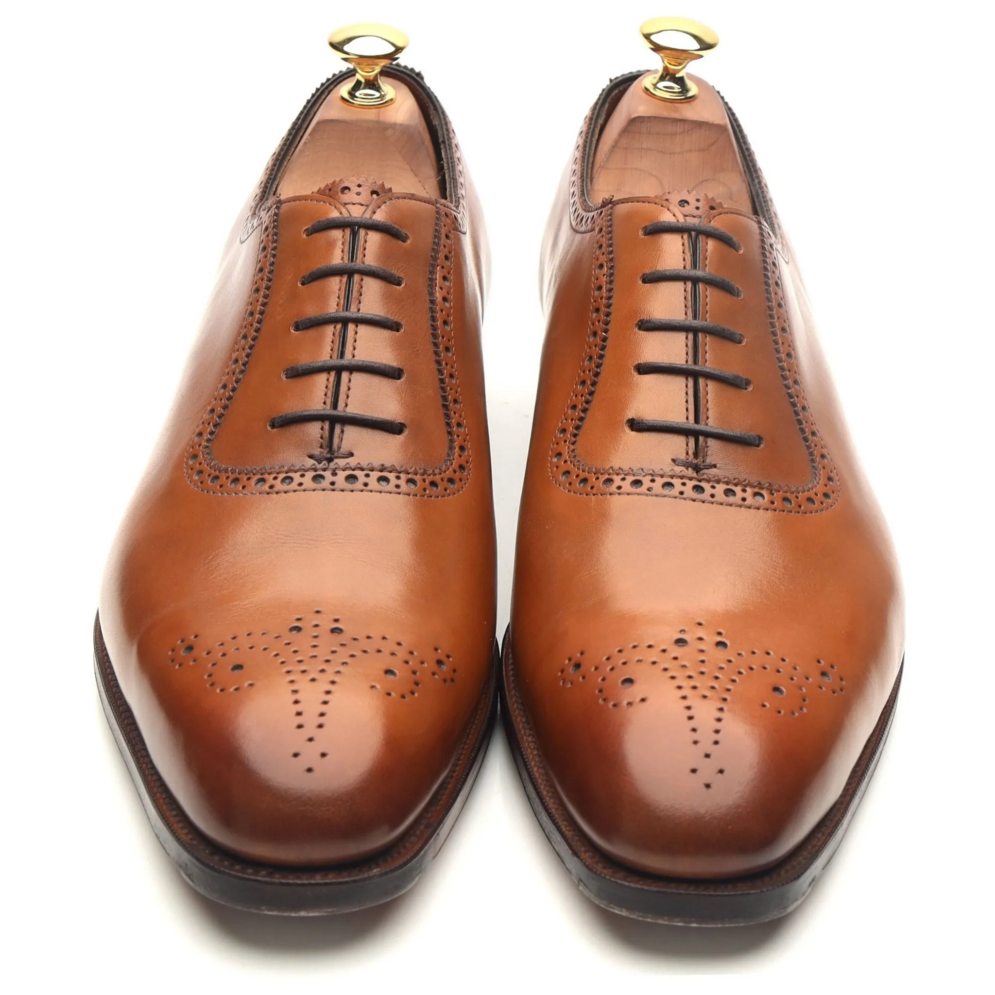 'Walcot' Tan Brown Leather Oxford UK 9.5 E