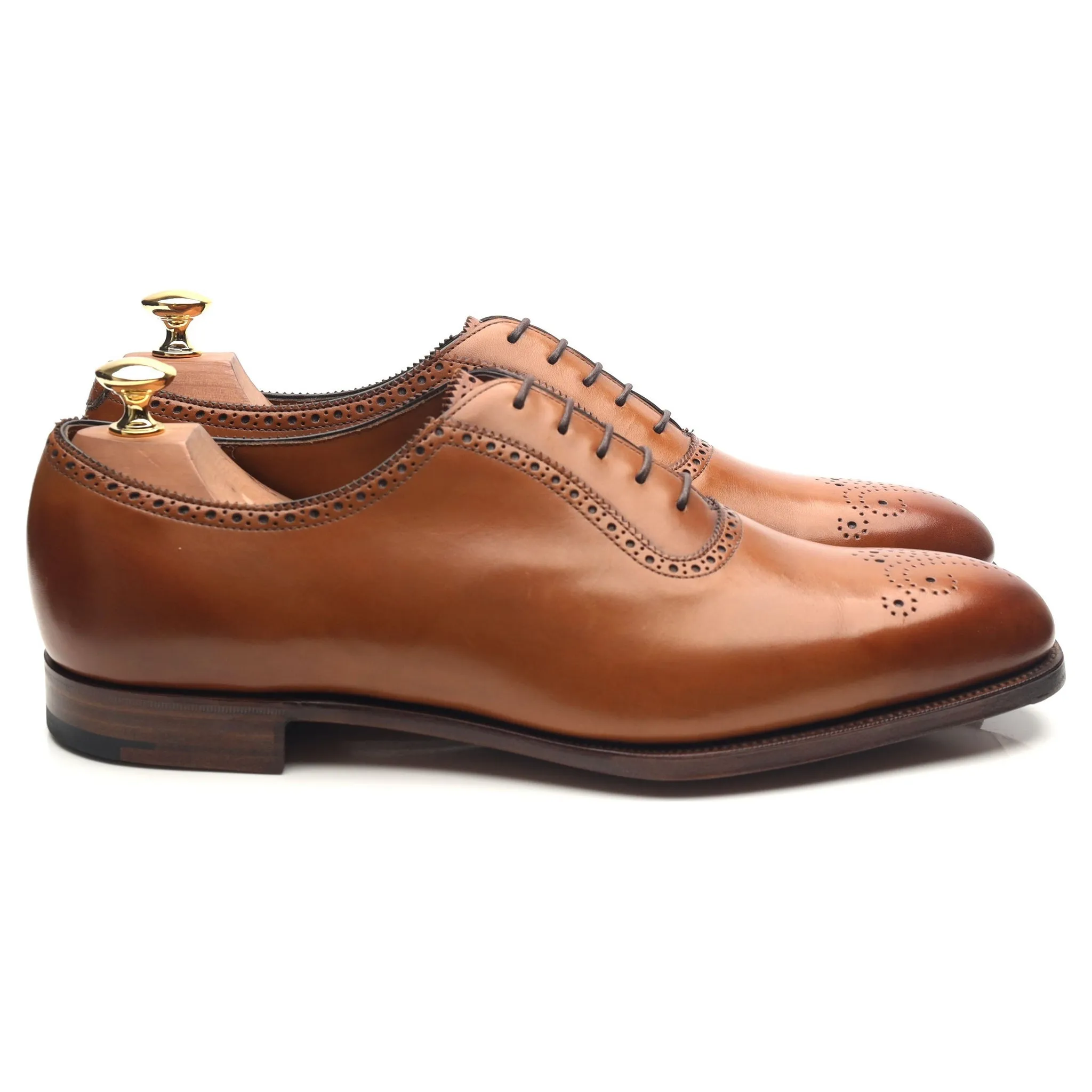 'Walcot' Tan Brown Leather Oxford UK 9.5 E