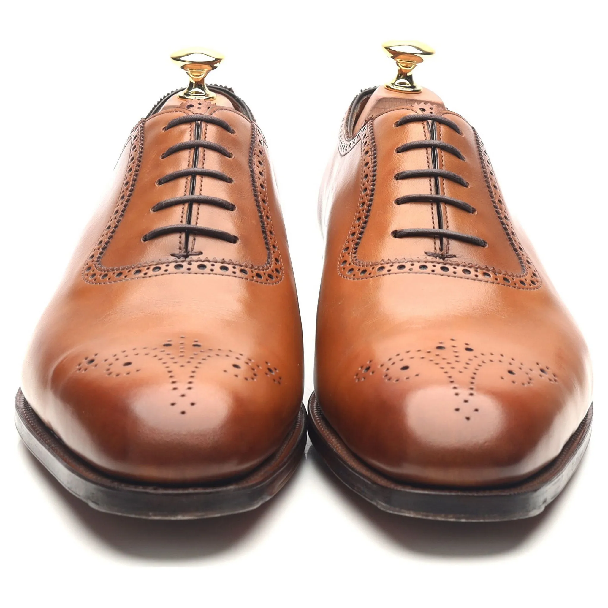 'Walcot' Tan Brown Leather Oxford UK 9.5 E