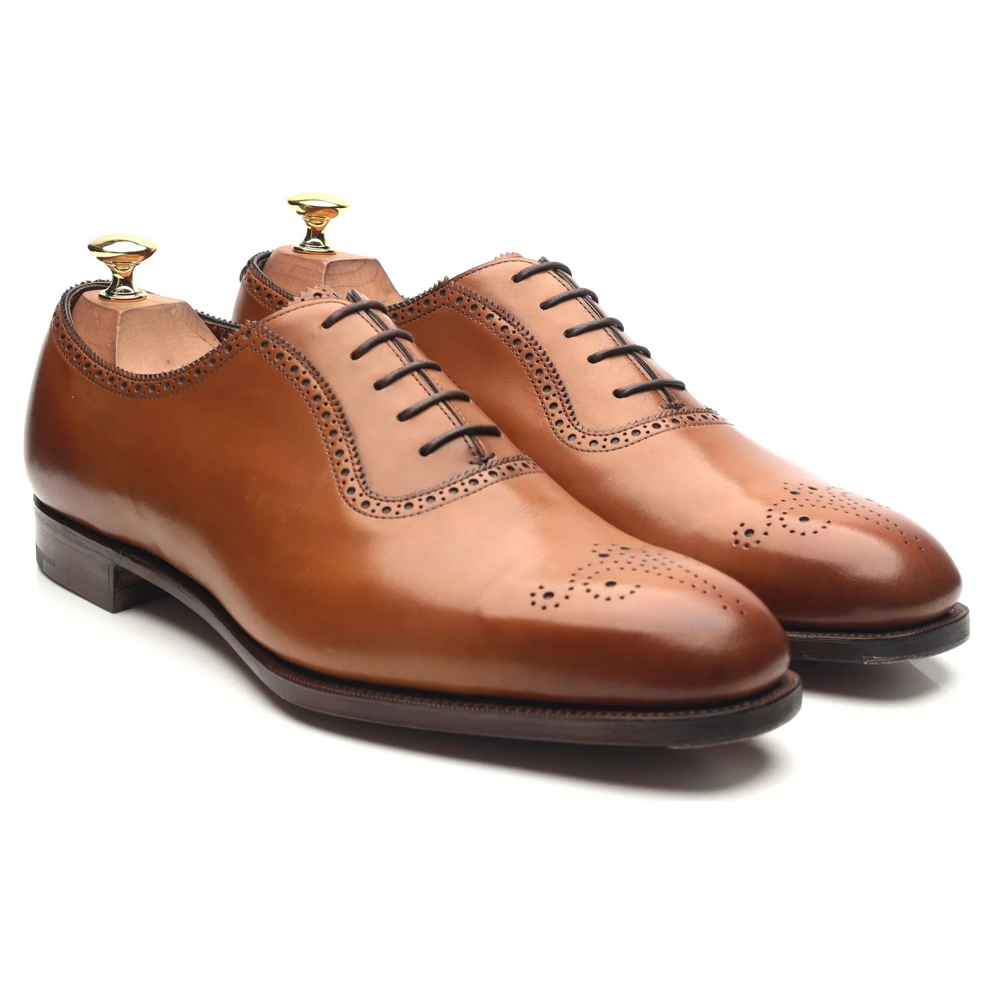 'Walcot' Tan Brown Leather Oxford UK 9.5 E