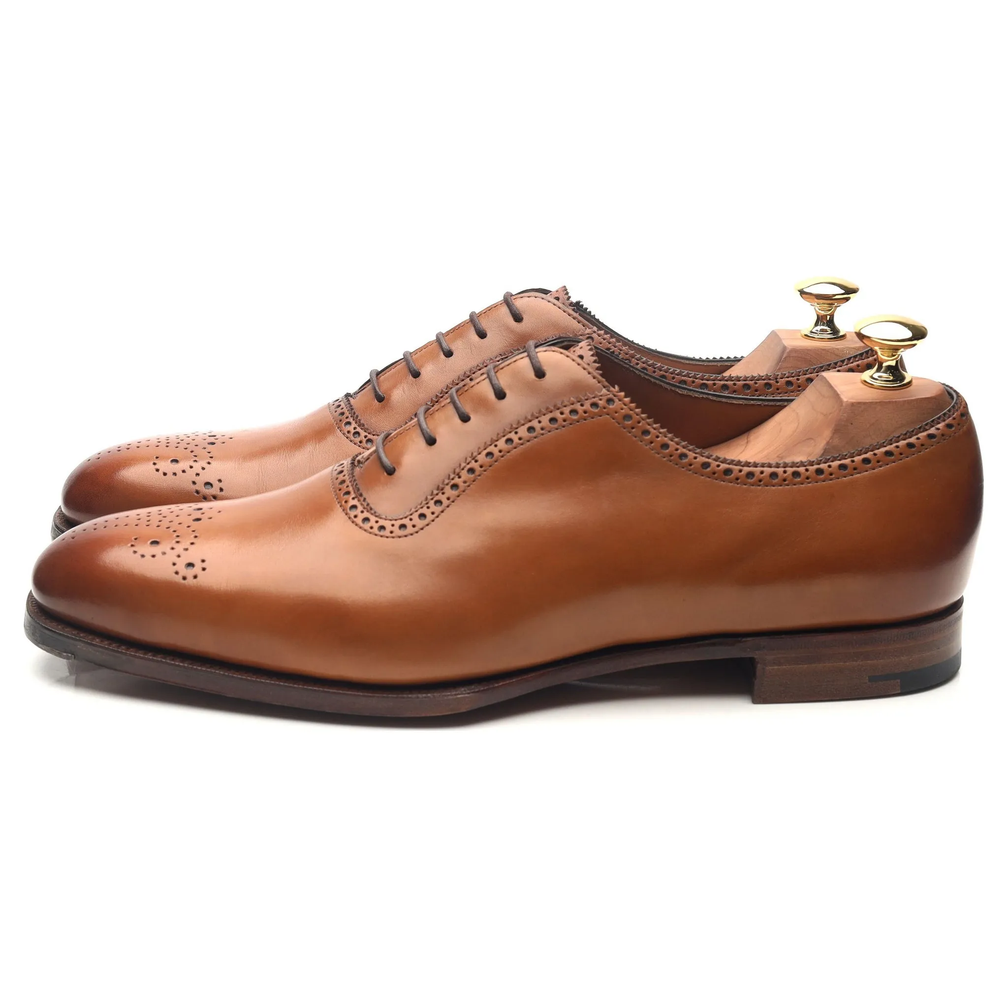 'Walcot' Tan Brown Leather Oxford UK 9.5 E