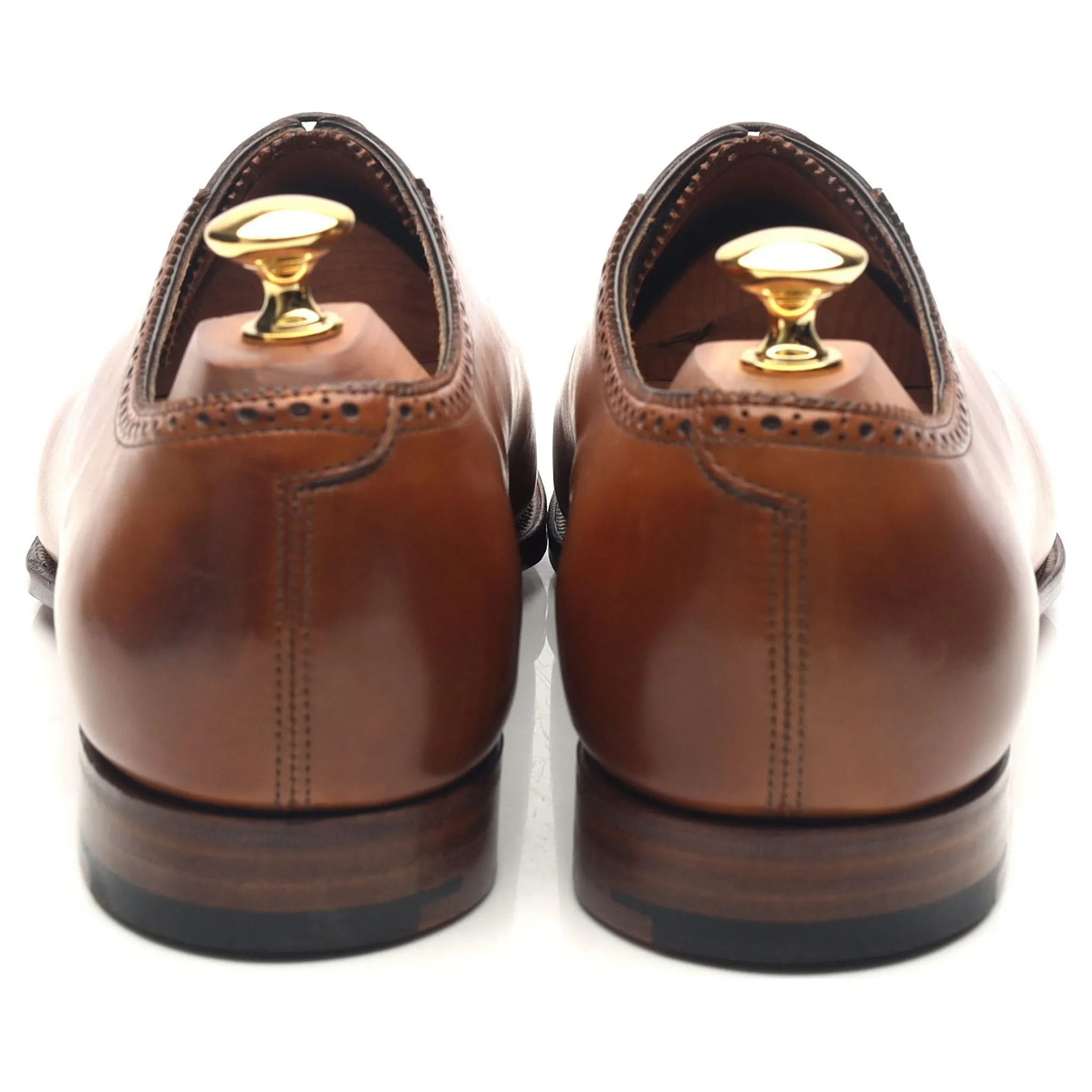 'Walcot' Tan Brown Leather Oxford UK 9.5 E