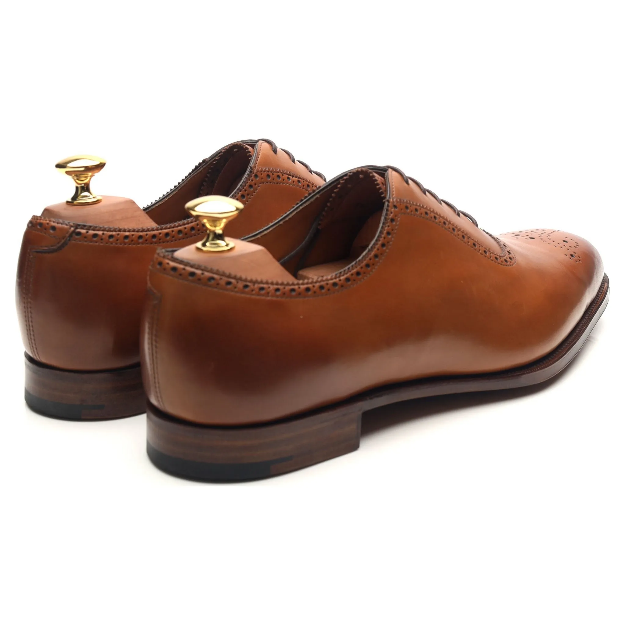 'Walcot' Tan Brown Leather Oxford UK 9.5 E