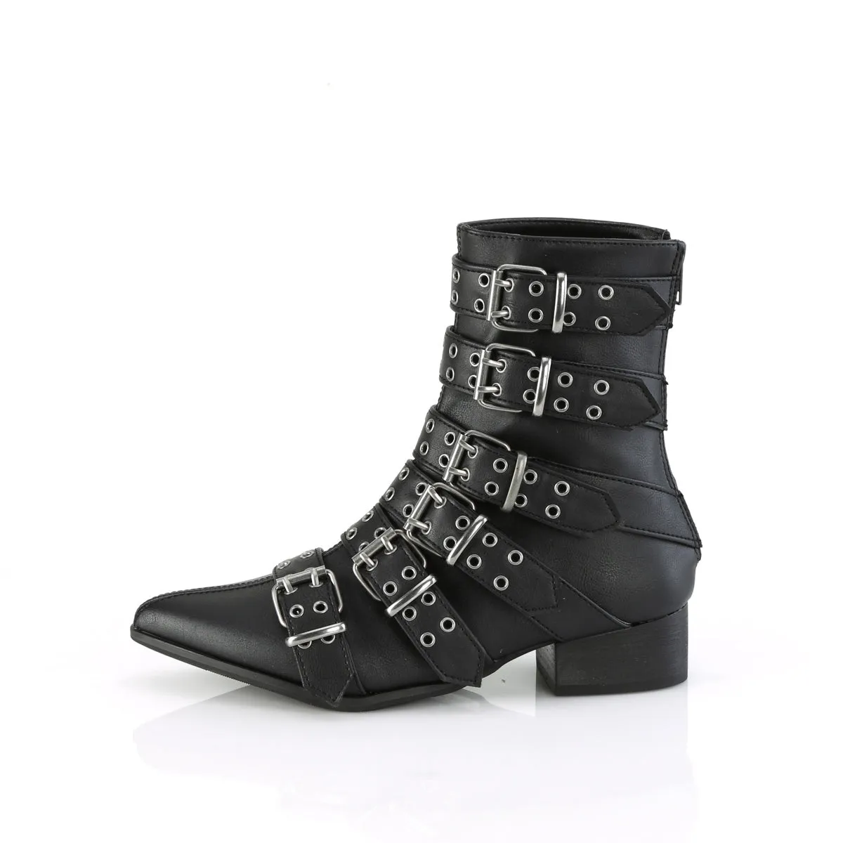 WARLOCK-70  Black Vegan Leather