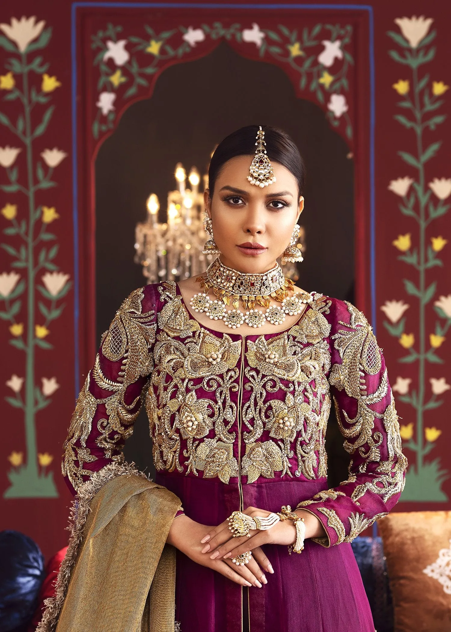 Wedding Party Frock With Embroidery #N0022