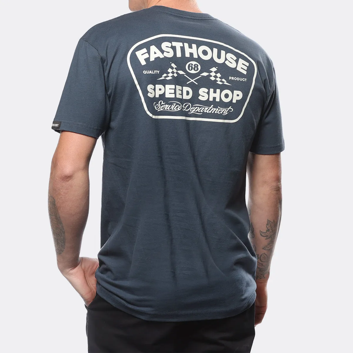 Wedged Tee - Indigo