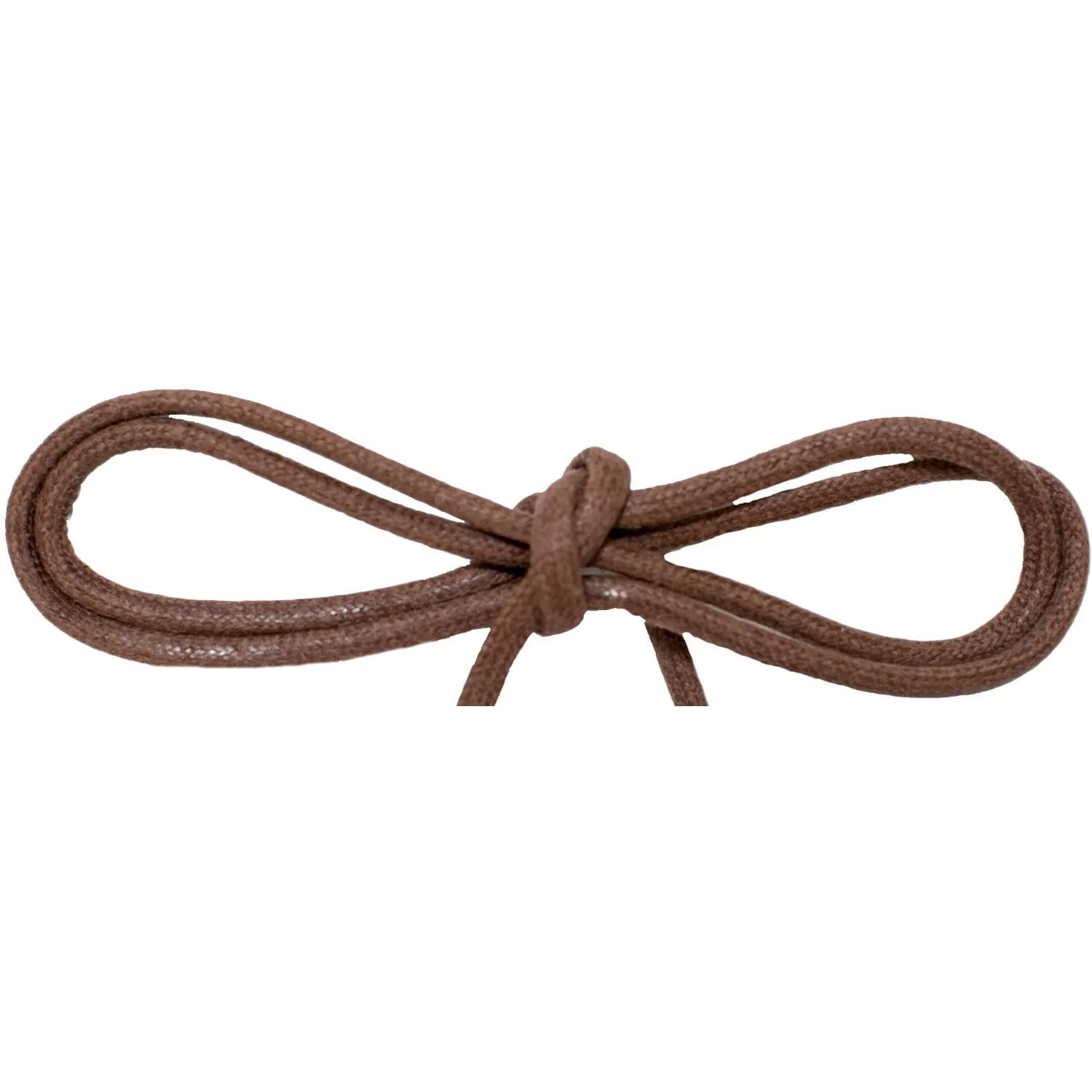 Wholesale Waxed Cotton Thin Round Dress Laces 1/8" - Brown (12 Pair Pack) Shoelaces