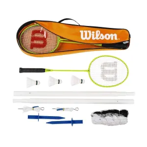 Wilson 4 Player Badminton Set With Net - Yellow