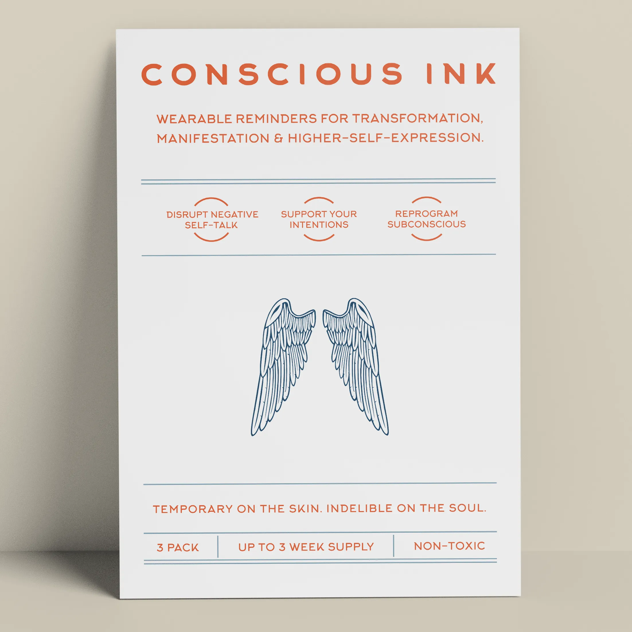 Wings Temporary Tattoo