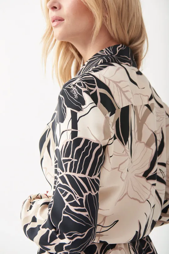 Women's Joseph Ribkoff | Tropical Printed Blouse | Beige