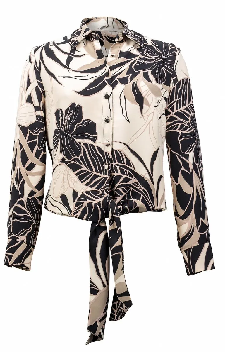 Women's Joseph Ribkoff | Tropical Printed Blouse | Beige