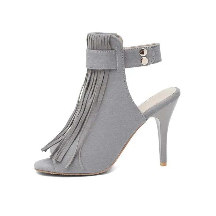 Women's Tassel High Heel Stiletto Sandals