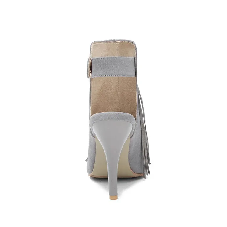 Women's Tassel High Heel Stiletto Sandals
