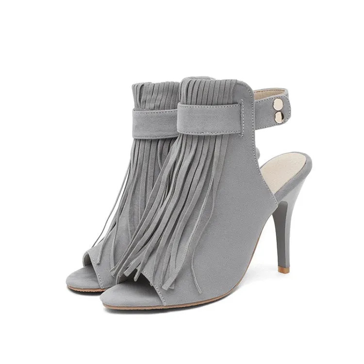 Women's Tassel High Heel Stiletto Sandals