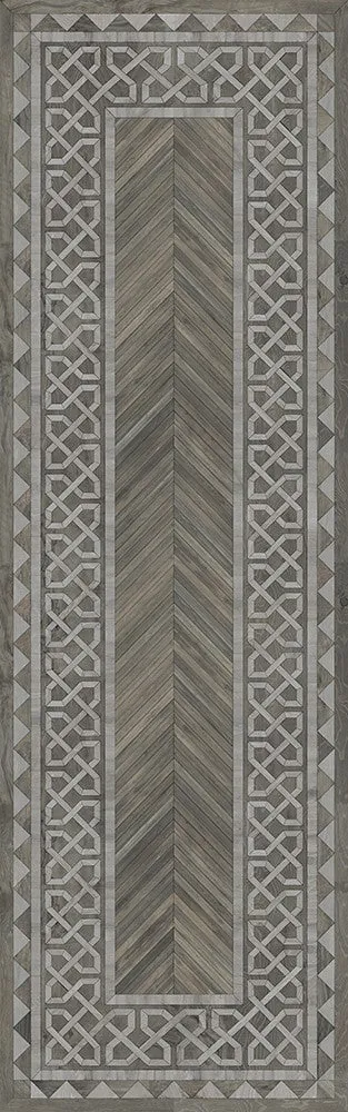 Wood Artisanry University "Glasgow" Vinyl Floorcloth - Spicher & Co.