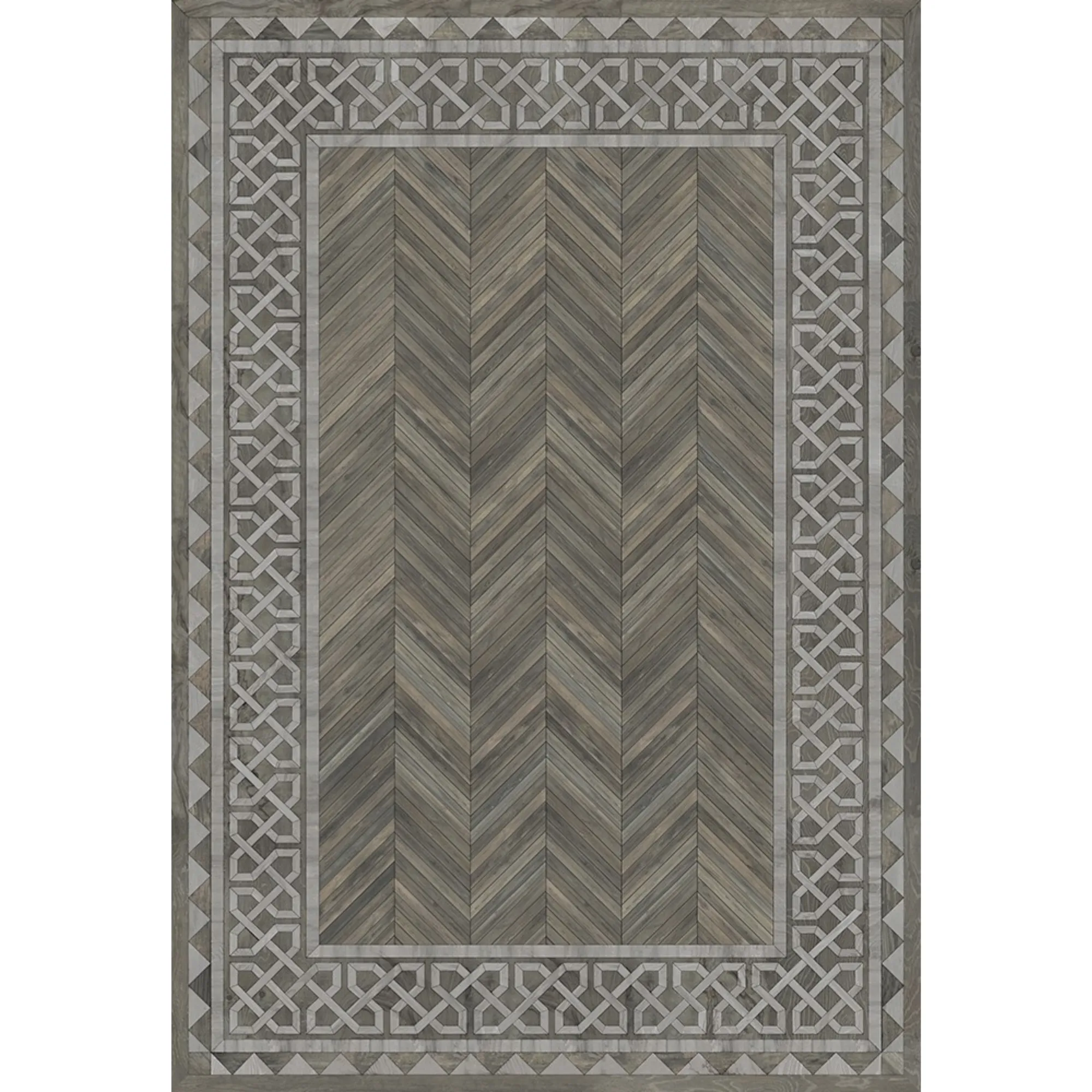 Wood Artisanry University "Glasgow" Vinyl Floorcloth - Spicher & Co.
