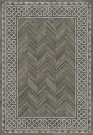 Wood Artisanry University "Glasgow" Vinyl Floorcloth - Spicher & Co.