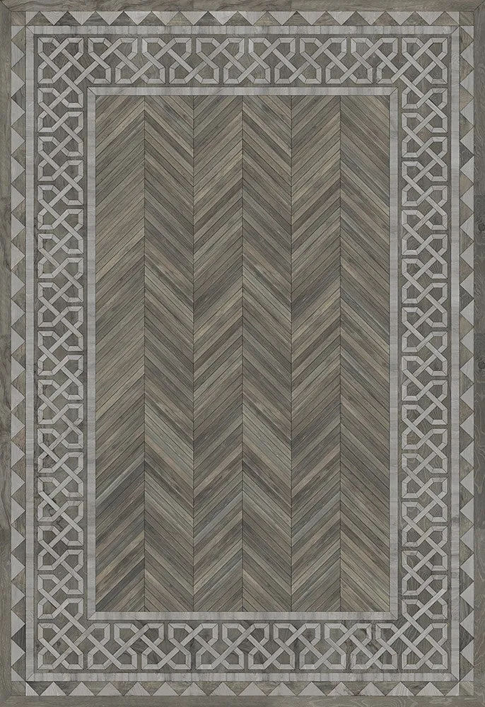 Wood Artisanry University "Glasgow" Vinyl Floorcloth - Spicher & Co.
