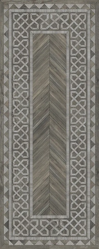 Wood Artisanry University "Glasgow" Vinyl Floorcloth - Spicher & Co.