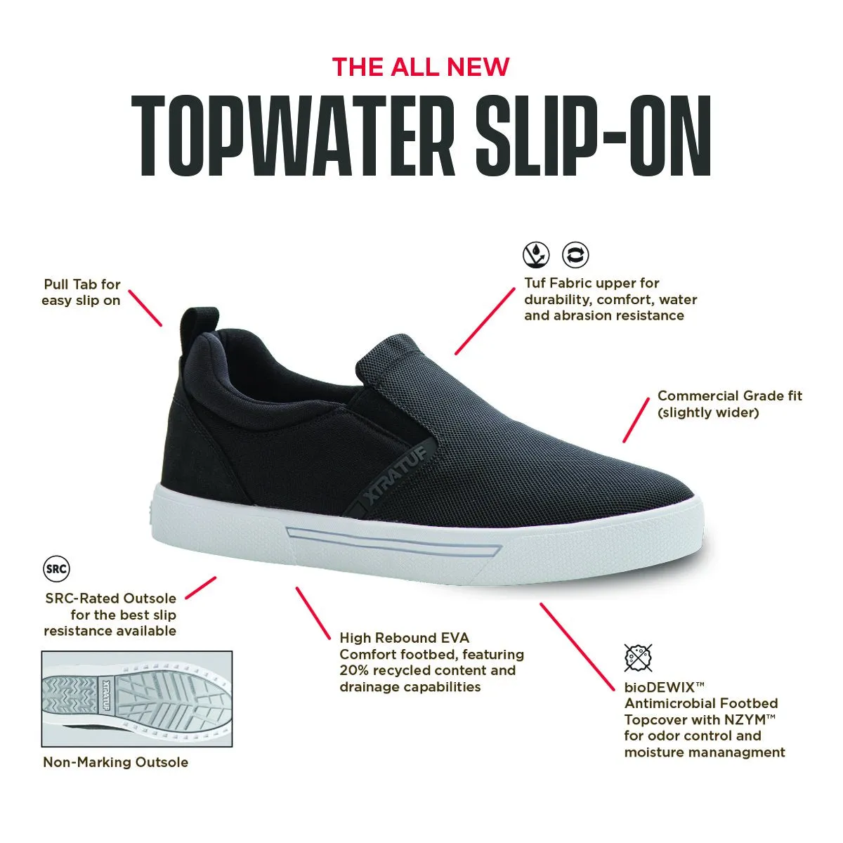 XTRATUF TOPWATER SHOE MEN'S