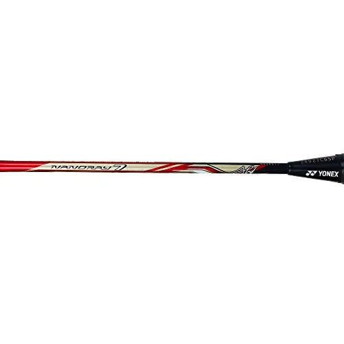 YONEX Nanoray Carbon-Nanotubes 7AH Badminton Racquet (Deep Red)