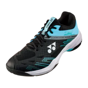 Yonex POWER CUSHION Cascade Accel Wide Badminton Shoes [Black/Ice Blue]