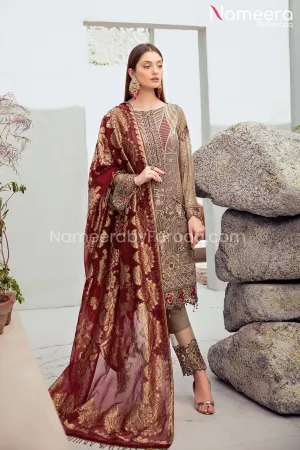 Zara Shahjahan Party Wear Salwar Kameez Online #PF104